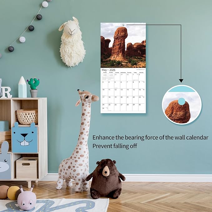 Gag Gifts 2026 Funny Wall Calendar, Natures Calendar for White Elephant Gifts with Thick Paper, November 2025 - December 2026, 14 Monthly Planner Organizer with Nature D'ck Pics, 12" x 24" Opened