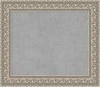 Amanti Art Silver Framed Magnetic Board 27x31 Medium Vision Board for use with Magnets, 100% Metal Sheet to Display Items as Office Decor or for Home Organization in mudroom, Kitchen or Kids Room