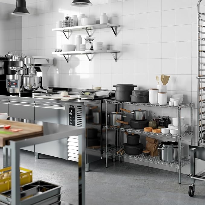 Regal Altair 14" Deep x 42" Wide x 34" Height Wire Shelving Kit | 3-Tier | NSF Commercial Storage Rack Unit