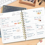2026 Planner 8.5 x 11, Large Weekly Monthly Planners with Tabs, A4 Spiral Bound Daily Calendar 2026 Planner, 12 Month Agenda from Jan. to Dec., Flexible Cover Appointment Book(Blue Tarrow)