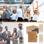 Moinchore 10 Sets Employee Appreciation Gift Inspirational Spiral Notebook with Bamboo Pen Sticky Note Thank You Valentines Day Gift for Coworker Office Staff Team Nurse Teacher (May You Be Proud)