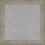 Amanti Art Grey Framed Magnetic Board 20x20 Small Vision Board for use with Magnets, 100% Metal Sheet to Display Items as Office Decor or for Home Organization in mudroom, Kitchen or Kids Room
