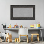 Amanti Art Black Framed Magnetic Board 17x29 Small Vision Board for use with Magnets, 100% Metal Sheet to Display Items as Office Decor or for Home Organization in mudroom, Kitchen or Kids Room
