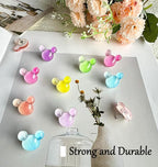 24 Pcs Thumb Tacks,Cute Push Pins,Colorful Decorative Pins,Mouse Tacks,for Bulletin Board,Cork Board,Class Decor Office or Home (24 Pcs - Gradient)