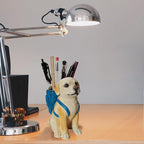 Photour Dog Pen Holder for Desk Pen Pencil Cup Creative Desktop Pen Organizer Pencil Cups for Desk Unique Accessories Decor for Home Office School Gift for Dog Lovers (Labrador Retriever)