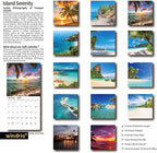 2026 Wall Calendar,Calendar 2026, November 2025 - December 2026, Wall Calendar Island Serenity, 12" x 24" Opened,Full Page Months Thick & Sturdy Paper for Gift Perfect Calendar Organizing & Planning