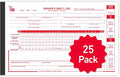 25 Pack Driver Daily Log Books for Truck Drivers with 7 & 8 Day Recap - 35 Sets of Forms Per Log Book, 2-Ply Carbonless, 5.5" x 8.5", DOT Log Book for Truck Drivers, FMCSA Compliant, Easy Tear-Out