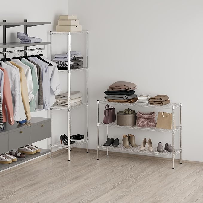 Regal Altair 14" Deep x 48" Wide x 34" Height Wire Shelving Kit | 3-Tier | NSF Commercial Storage Rack Unit
