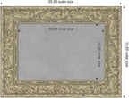Amanti Art Silver Framed Magnetic Board 19x25 Small Vision Board for use with Magnets, 100% Metal Sheet to Display Items as Office Decor or for Home Organization in mudroom, Kitchen or Kids Room