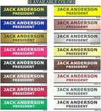 2" x 10" Custom Engraved Name Plate Personalized Office Nameplates with Wall or Desk Aluminum Holder