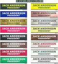 2" x 8" Custom Engraved Name Plate Personalized Office Nameplates with Wall or Desk Aluminum Holder
