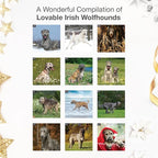 RED EMBER Irish Wolfhounds 2026 Wall Calendar 12 Month | 12" x 24" Open | Thick & Sturdy Paper | Holiday Gift | Cute Puppy Dog Calendar 2026