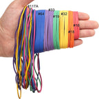 HAIDIBAO Rubber Bands Assorted Sizes 0.5lbs Multicolor Elastic Bands for Office supplies size:#16,#18,#19,#32,#33,#64,#117A
