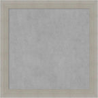 Amanti Art Grey Framed Magnetic Board 14x14 X-Small Vision Board for use with Magnets, 100% Metal Sheet to Display Items as Office Decor or for Home Organization in mudroom, Kitchen or Kids Room