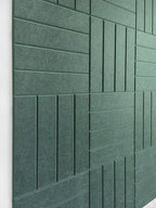 DECORITA Felt Bulletin Board Tiles | Modern Cork Board Alternative | Large Cork Boards for Walls | Aesthetic Felt Wall Panels for Office & Home Decor | Pinboard & Photo Board (12-Pack) | Aurora Green