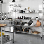 Regal Altair 24" Deep x 60" Wide x 54" Height Wire Shelving Kit | 4-Tier | NSF Commercial Storage Rack Unit