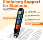 Scanmarker Pro | Translation Pen & Reading Pen for Kids & Adults | Assistive Tool & Language Translator Device for Dyslexia, Reading Support & Language Learners | Translator Pen for 100 Languages