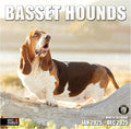 RED EMBER Basset Hounds 2025 Wall Calendar 12 Month | 12" x 24" Open | Thick & Sturdy Paper | Giftable | Dog Calendar 2025