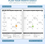 Clever Fox Planner Large – Undated Weekly & Monthly Planner for Productivity, Time Management & Goals – Organizer Journal – 7x10” (Periwinkle)