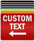 Custom Arrow,Custom Directional Sign, Left Arrow,24x30 Inches, 3M EGP Reflective, Rust Free .080 Aluminum, Fade Resistant, Made in USA by My Sign Center