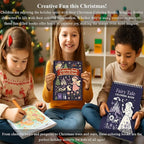 Fuxi Coloring Books for Kids Ages 8-12 Girls, 50 Sheets (73lb/120gsm) Blank Paper Drawing Pad + 50 Designs Blank Paper for Kids Coloring, Christmas Gifts for Grandkids.