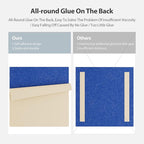 Amantech 12 Pack Acoustic Panels Self Adhesive Sound Proof Foam, High Density Sound Acoustic Panel, 12X12X0.4 Inch Square Panels in Home, Office, Reccording Room, Studio,and more(Telecom Blue)