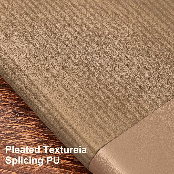 TSFPapier Lined Journal Notebook for Work College Ruled Note Book 5.79"x8.27"A5 PU Leather Daily Journaling 216 Pages for Women Men Writing Home School Supplies Business (Khaki)
