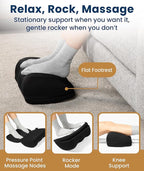 Everlasting Comfort Adjustable Cloud Foot Rest for Under Desk at Work with Pressure Point Nodes - Comfortable Memory Foam Office Foot Stool & Under Desk Pillow for Gaming & Home Accessories
