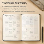 Daily Planner 2026 (5" x 8") - The Ultimate Daily Workflow Planner with Hourly Schedule & Task List to Achieve Your Goals by PRODUCTIVITY STORE (A5, Black)