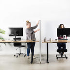VIVO Freestanding 24 x 66 inch Privacy Panel, Cubicle Divider, Acoustic Wall Partition, Single 24 inch Panel with 2-Sided Zipper Attachment System, Gray, PP-1-T024G