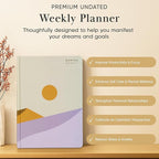 Mantra Planner 2026 Planner, Daily Journal & Gratitude Journal All-In-One with To Do List, Self Care Prompts & Habit Tracker - 5.8 x 8.3 - Evening