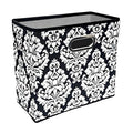Fozxsvg Black 4.5 Gallon Fabric Trash Can, Waterproof Cute Waste Basket, Decorative Trash Bin for Bedroom, Office, Living Room, Kitchen