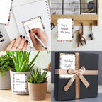 SXboxing Sticky Notes 4X6 Inches, 2 Pack Large Cute Self-Stick Pads, Bright Funny Memo Pads Easy to Stick for Home, Office Blue Boho Flowers