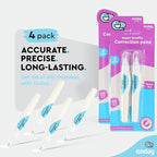 Emraw Enday Correction Pen (4 Pack) - Correction Liquid 0.2 Fl Oz (7 Ml) Metal Tip White Correction Fluid.