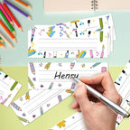 Name Tags for Classroom Cubbies, 30 Colorful Name Plates for Desks, Back to School Self Adhesive Name Tags Sticker for Teachers Elementary - A11