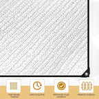 Mindsoft 70% Aluminet Shade Cloth Reflective Tarp 10 x 6.5 ft Aluminum Cloth Porch Privacy Screen with Grommets Durable Mesh Canopy for Car Garden Patio Pergola Sun Shade Cover(1 Set)