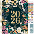 bloom daily planners HARDCOVER 2026 Planner (January to December) - 8.5” x 11” Weekly & Monthly Dated Agenda Organizer Book with Stickers & Tabs - Blooming Wildly