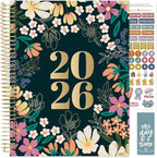 bloom daily planners HARDCOVER 2026 Planner (January to December) - 8.5” x 11” Weekly & Monthly Dated Agenda Organizer Book with Stickers & Tabs - Blooming Wildly