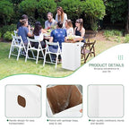 Nosiny 20 Pcs 50 Gallon Corrugated Cardboard Trash Cans for Events, Disposable and Reusable Cardboard Bin Bulk with Trash Bag, Recycling Pop-up Garbage Box, Foldable Waste Container for Party (White)