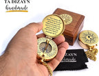 For I Know The Plans I Have For You, Jeremiah 29:11, Solid Brass Directional Engraved Compass, Baptism Gifts for Boys Girls, First Communion, Christian Gifts for Men, First Confirmation Gifts for Boys