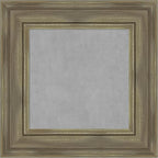 Amanti Art Grey Framed Magnetic Board 18x18 X-Small Vision Board for use with Magnets, 100% Metal Sheet to Display Items as Office Decor or for Home Organization in mudroom, Kitchen or Kids Room