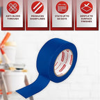 XFasten Blue Painters Tape 1.88 Inch x 60-Yards 1" Core, Wall Safe Masking Tape, Blue Paint Tape for Walls Painters Masking Tape Best Painting Supplies