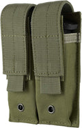 Tactical Single/Double Pistol Mag Pouch Outdoor Molle Open-Top Magazine Pouch for Glock M1911 92F