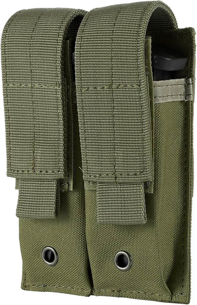 Tactical Single/Double Pistol Mag Pouch Outdoor Molle Open-Top Magazine Pouch for Glock M1911 92F