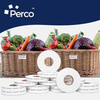 Perco Grocery Labels to fit Monarch 1110 Price Gun - 16 Rolls, 17,000 Labels with Ink Roll Included