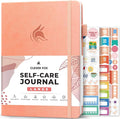 Clever Fox Self-Care Journal – Wellness & Daily Reflection Notebook – Mental Health & Personal Development Journal – Self-Care, Meditation & Mood Journal for Women & Men – Large (Peach Pink)