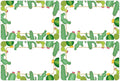 Wonmon 200 PCS Cactus Name Tags Stickers, Self Adhesive Cute Cactus Name Tag Labels Stickers for Back to School Classroom Student Office Desk Cubby Locker Themed Party, 2x3 inch