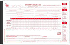Driver Daily Log Books for Truck Drivers with 7 & 8 Day Recap - 35 Sets of Forms Per Log Book, 2-Ply Carbonless, 5.5" x 8.5", DOT Log Book for Truck Drivers, FMCSA Compliant, Easy Tear-Out, 1 Pack
