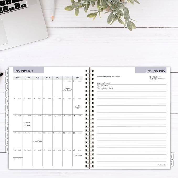 AT-A-GLANCE 2026 Planner Refill, Weekly & Monthly, 7" x 8.75", Medium, Executive, DayMinder, Refill for G545 Line Planners (G5455026)