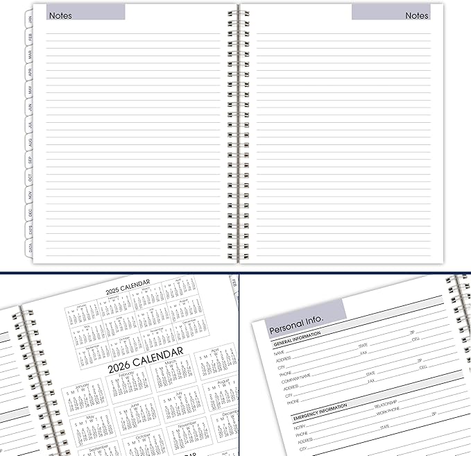 AT-A-GLANCE 2026 Planner Refill, Weekly & Monthly, 7" x 8.75", Medium, Executive, DayMinder, Refill for G545 Line Planners (G5455026)